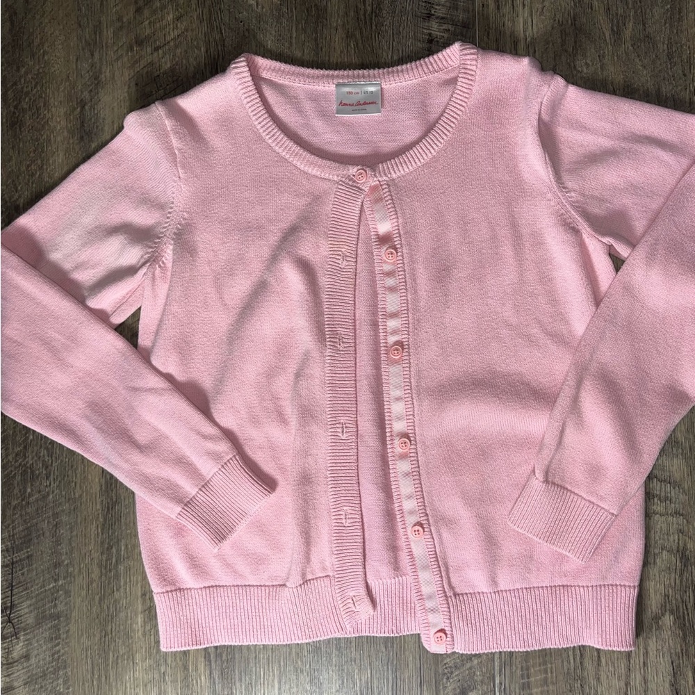 Hanna Andersson Pink Knit Sweater sz 12/150